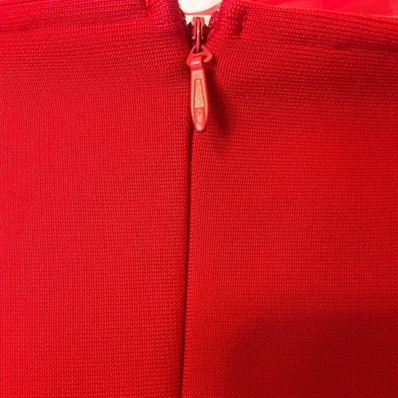 Olivia Mark – Lantern Sleeve Ruched Off Shoulder Bodycon Dress - Picture 5 of 15